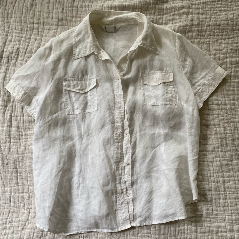 Vintage Ann Taylor linen button down